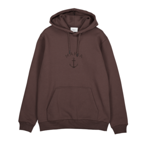 Folke Hooded Sweatshirt - Dark Brown