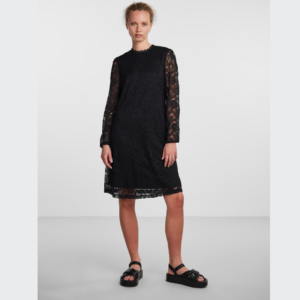 PcOlline LS Lace Dress - Black