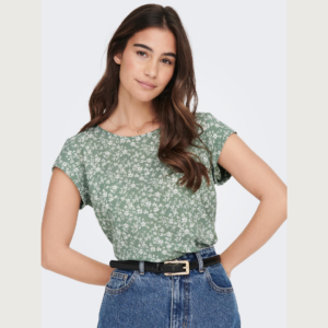 OnlVic S/S AOP Top - Lily Pad