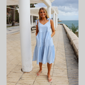 Silje Strap Dress - Baby Blue 21439