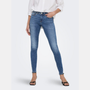 OnlWauw Mid Skinny Dnm BJ370 - Medium Blue Denim