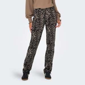 OnlEmily Anlie Hw Str Aop Pant - Black