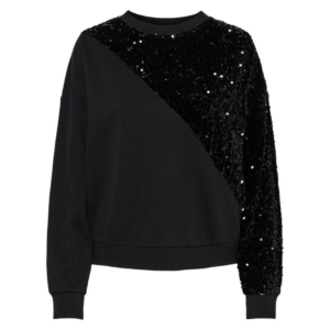 PcNancy LS Sweat - Black