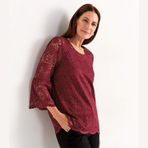 Kelly lace top - Wine-red 620244-0025