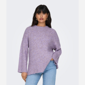 OnlMaggie Life LS Loose O-neck Knit - Paisley Purple
