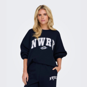 OnlDeborah L/S Club O-neck Sweat - Navy Blazer