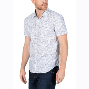 Printed Shortsleeve Shirt - White Vespa Print