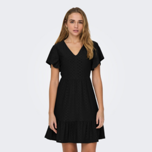 OnlSandra S/S V-neck Dress - Black