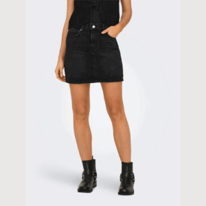 OnlStella Short Skirt - Washed Black