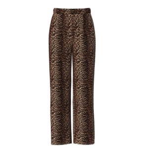 PcFlora Hw Wide Pants - Black Leo