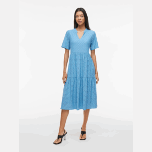 ViKawa S/S Midi Dress - Blissful Blue