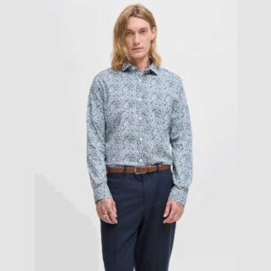 JPRlabblackpool Stretch Aop Shirt - Goblin Blue