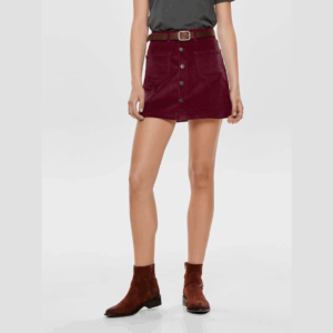 OnlAmazing Global Hw Cord Skirt - Tawny Port