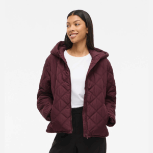 ViQuila L/S Hood Quilted Short Jacket - Fig