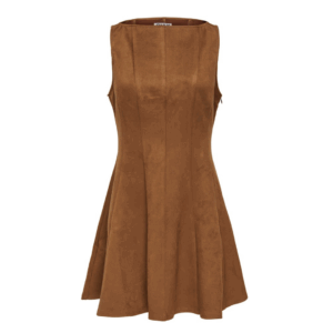 OnlYlva Life Faux Su Peplum Dress - Toffee