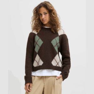 JxHarvi Crew Neck Knit - Bracken