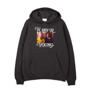 Forever Young Hooded Sweatshirt - Black