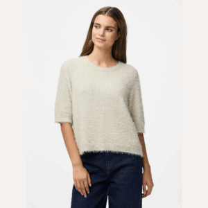 PcMie SS O-neck Knit - Birch