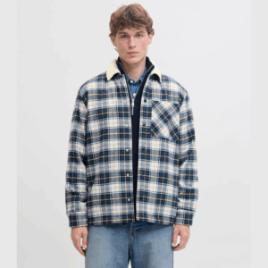 JjZac Teddy Overshirt Ls - Cloud Dancer