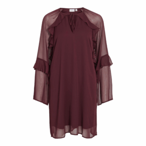 ViSilja L/S Ruffle Dress - Fig