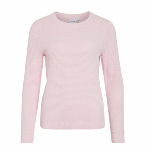 ViDalo O-neck L/S Knit Top - Cherry Blossom