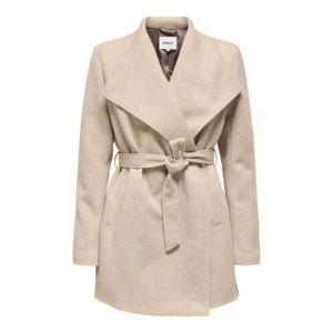 OnlSedona Life Light Belt Coat - Silver Mink