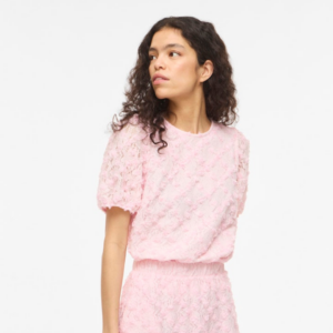 ViSasha O-neck S/S Top - Cherry Blossom