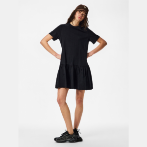 PcDisso Ss O-neck Dress - Black