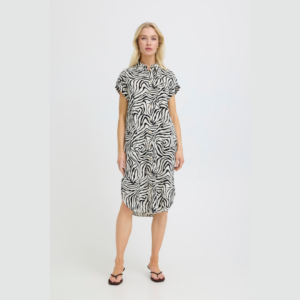 ByFalakka Ss Shirt Dress - Meteorite Animal