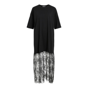 ViKata S/S Oversize Lace Dress - Black