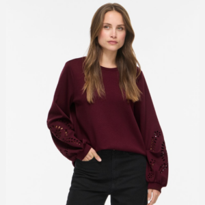 ViSandy L/S Detail Sweat Top - Port Royale
