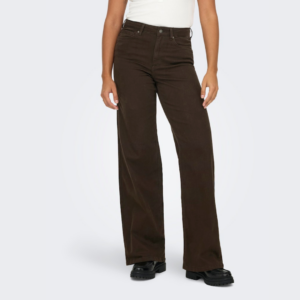 OnlMadison Blush Hw Wide Color Denim - Dark Brown Denim