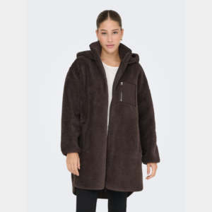 OnlSascha Sherpa Jacket - Chocolate  Torte