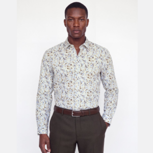 JprblaParker Print L/S Shirt - White