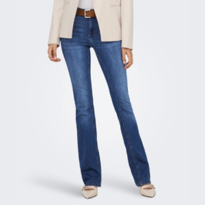 OnlBlush Mid Flared Dnm Tai021 -Dark Blue Denim