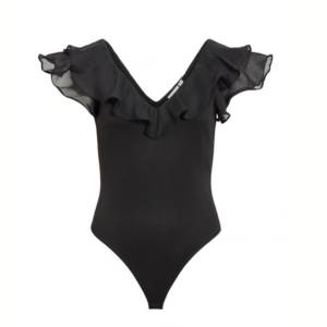 ViTove C/S V-neck  Bodystocking - Black
