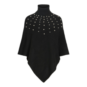 ViKika Rollneck Poncho - Black