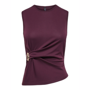 OnlHaze S/L Buckle Top - Winetasting