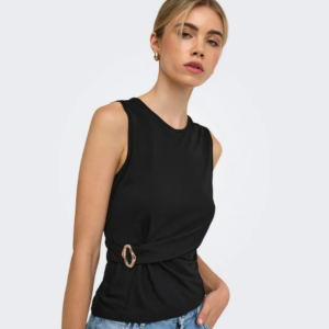 OnlHaze S/L Buckle Top - Black